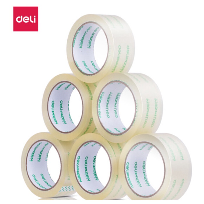 

Deli Lakban bening 45mm x 60-100y 6 pcs/roll tanpa pewangi 30901 30902 - 45mmx60y 6 pcs