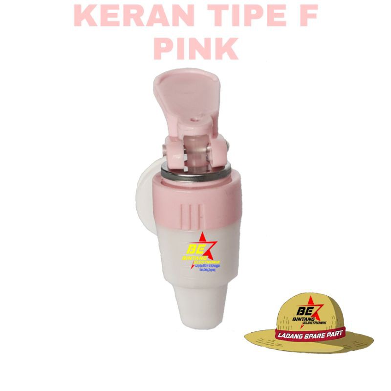 [COD] KERAN DISPERNSER TIPE F PINK KRAN GUCI UNIVERSAL WARNA MERAH JAMBU