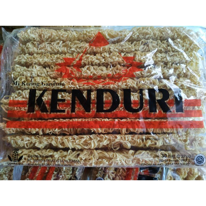 mi KENDURI orange 660gr | mie kering