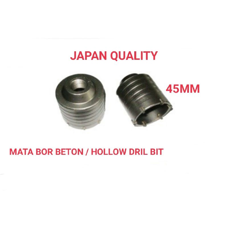 HOLLOW DRILL SDS / MATA BOR BETON SDS 45MM JAPAN QUALITY.