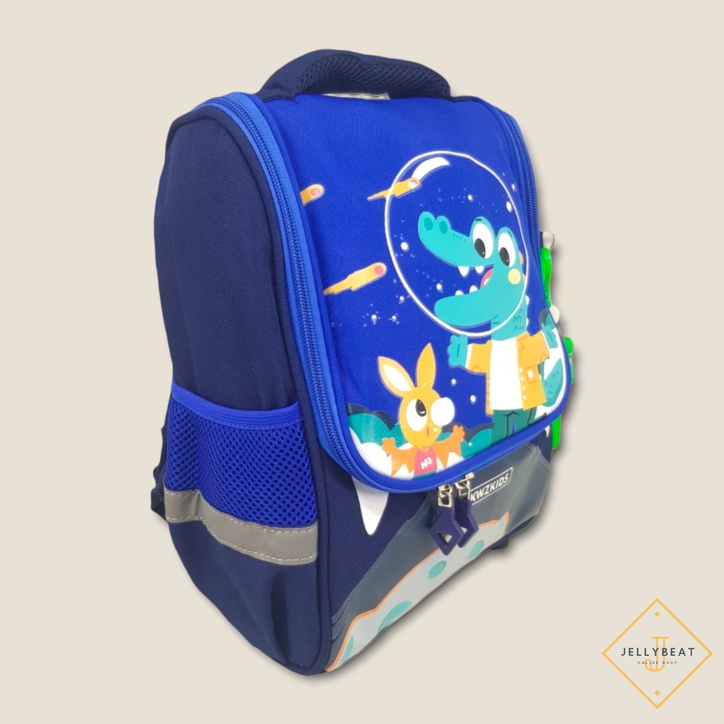 TAS RANSEL 3D ANAK 13 INCH KARAKTER CROCO BLUE
