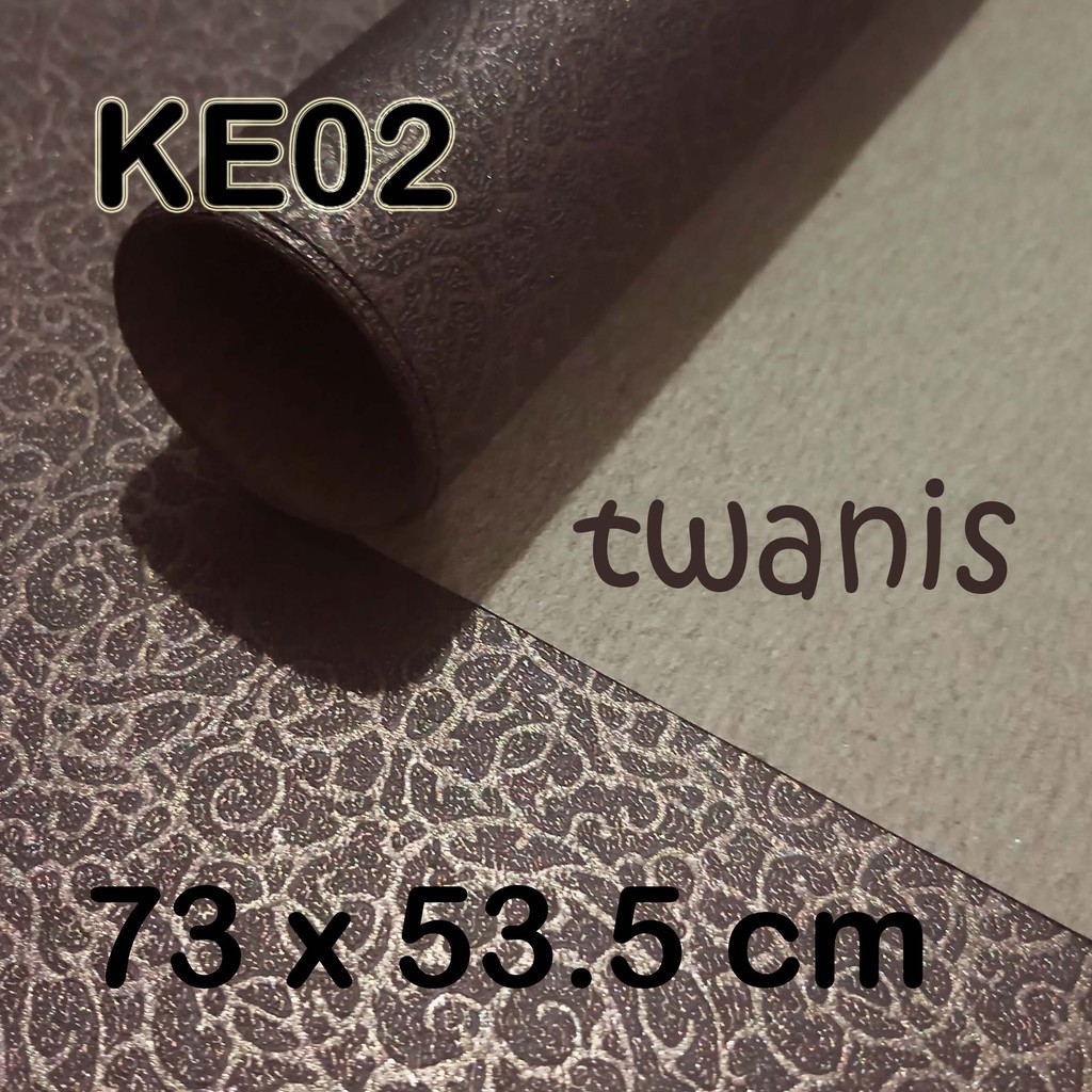 20 LEMBAR KERTAS EMBOX KEMASAN HAMPERS EKSKLUSIF FANCY PAPER EMBOSS KODE KE02