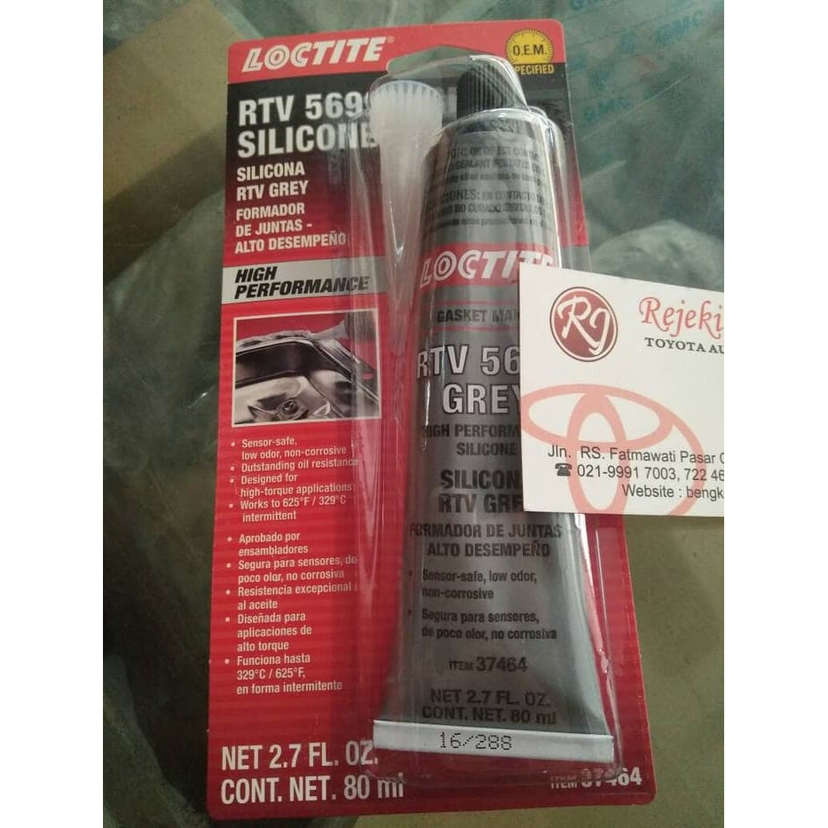 

(100% Original) Lem Gasket Loctite RTV 5699 Grey