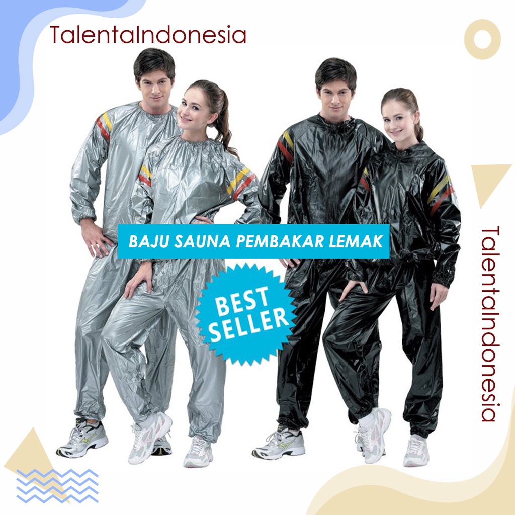 Sauna Suit Baju Olahraga Pembakar Lemak Jaket Olahraga Jumbo