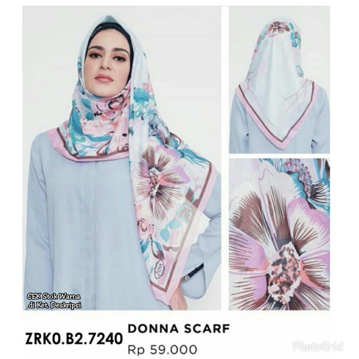 Hijab Kerudung Segi Empat DONNA Scarf ZOYA Original