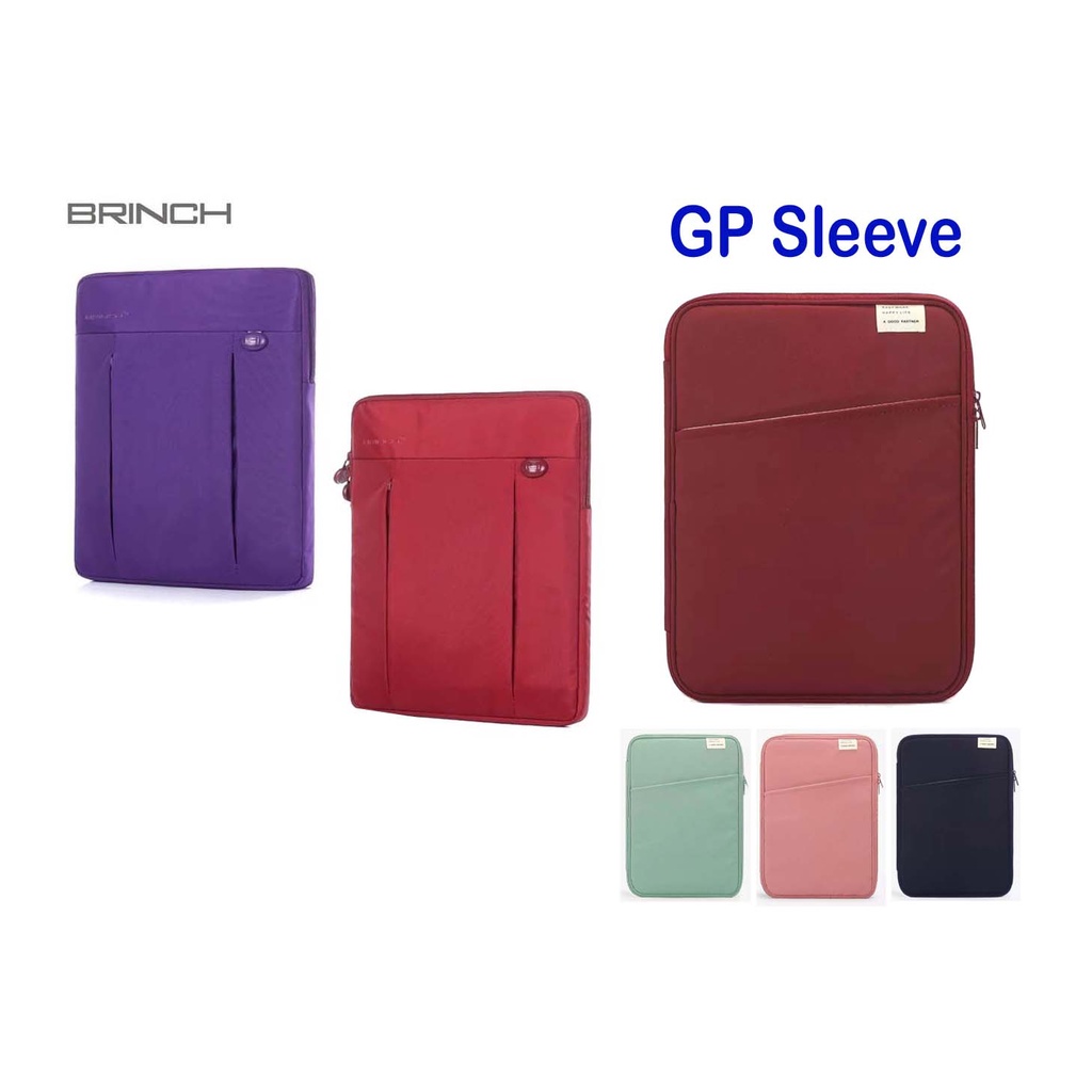 Tas Laptop BRINCH Softcase Sleeve 13 14 inch -Ungu