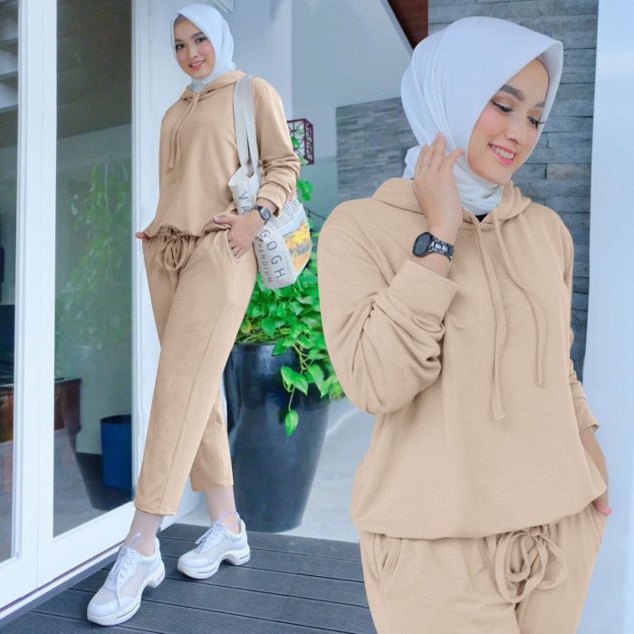 O2 Fashion / Set hodie selin / bisa cod / stelan hodie