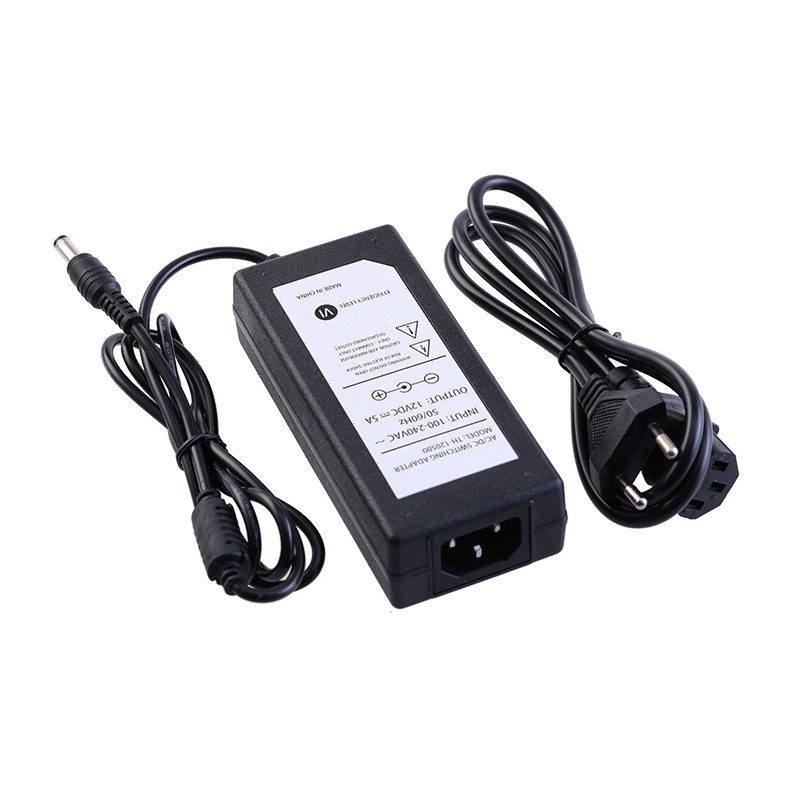 Adaptor 5A 12V power supply travo 5 ampere A 12 volt adapter murni Untuk LED STRIP CCTV DVR POMPA DC