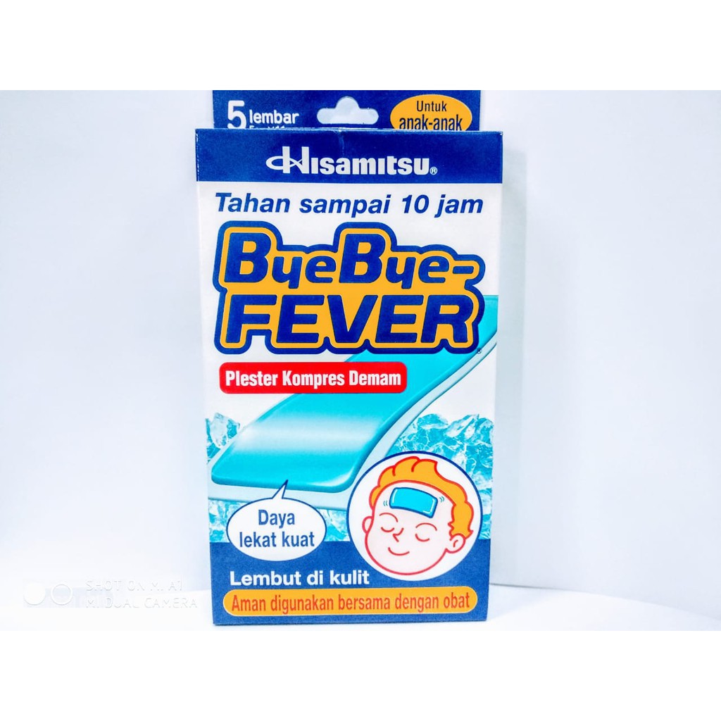 Bye Bye Fever Bayi Baby &amp; Anak Hisamitsu Salonpas Kompres Demam Bayi Anak Plester Gel Penurun Panas