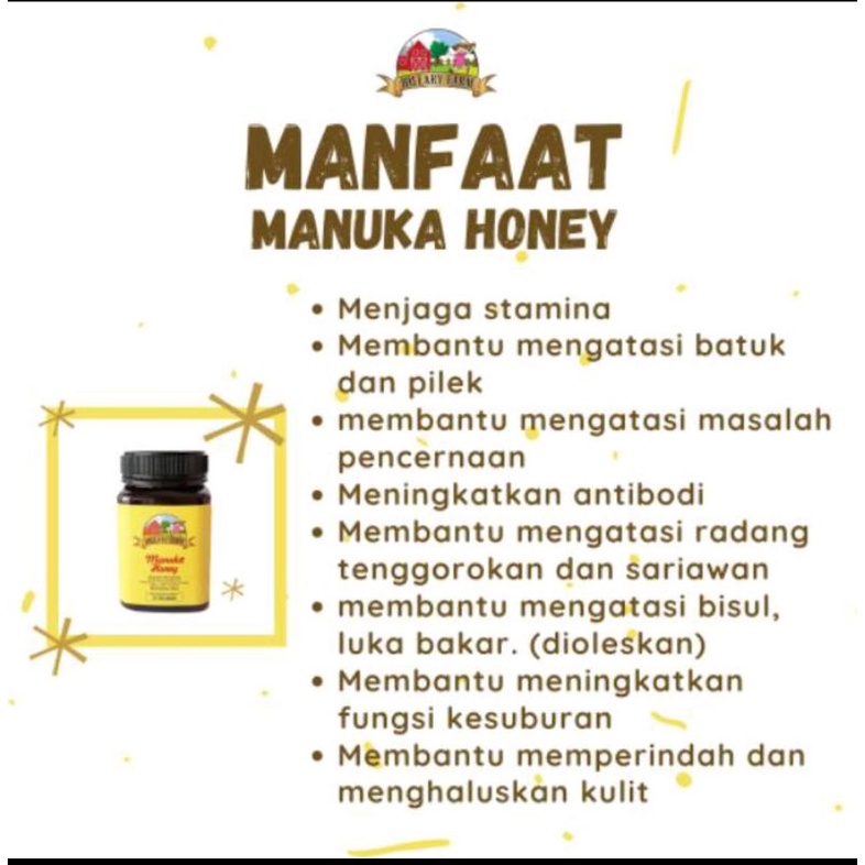 Manuka Honey Hillary Farm Mgo 70+ 500gr