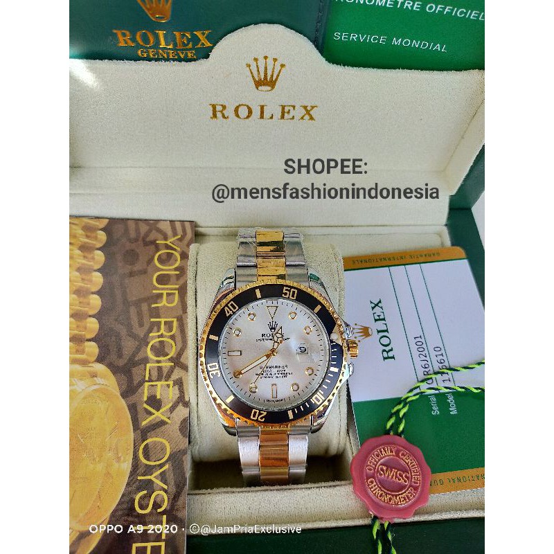 JAM ROLEX COWOK QUARTZ BATERAI COD BAYAR DITEMPAT