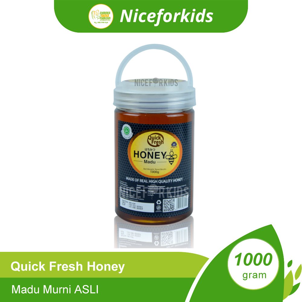 Quick Fresh Honey Plactik Bucket 500gr / 1000gr / Madu Murni ASLI