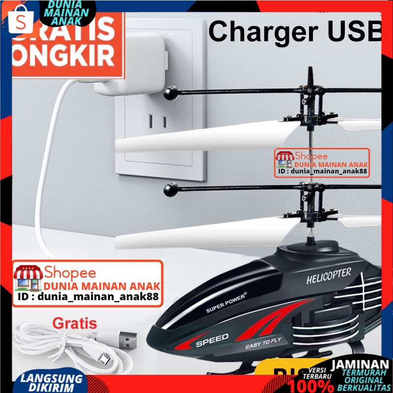 Helikopter Remote Control rc mini remote control with usb cable Berlampu Baterai Cas Versi Terbaru