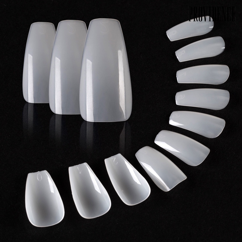 Providence 100Pcs Full Stickers Fake Nail Tips Patch Phototherapy Manicure Tool Decoration