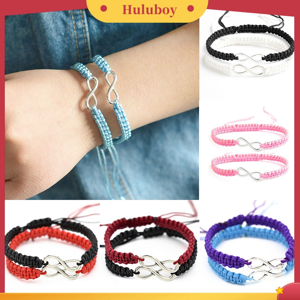 Hu Hu Hu Hu Hu Alat Bantu Pasang Kacamata♡ 2pcs Gelang Tali Kepang Handmade Untuk Pernikahan