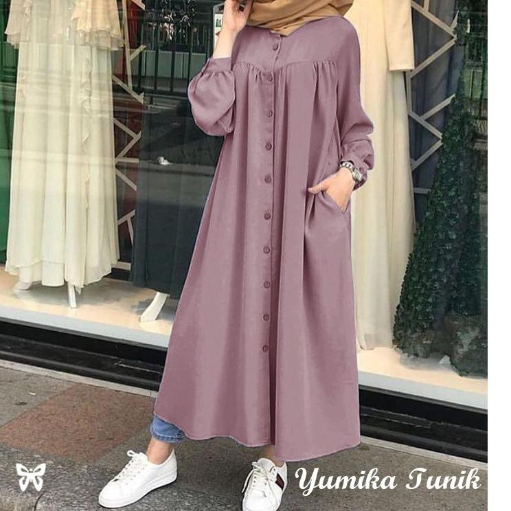 ❄ HOPYLOVY - Yumika Dress Long Tunik ♝