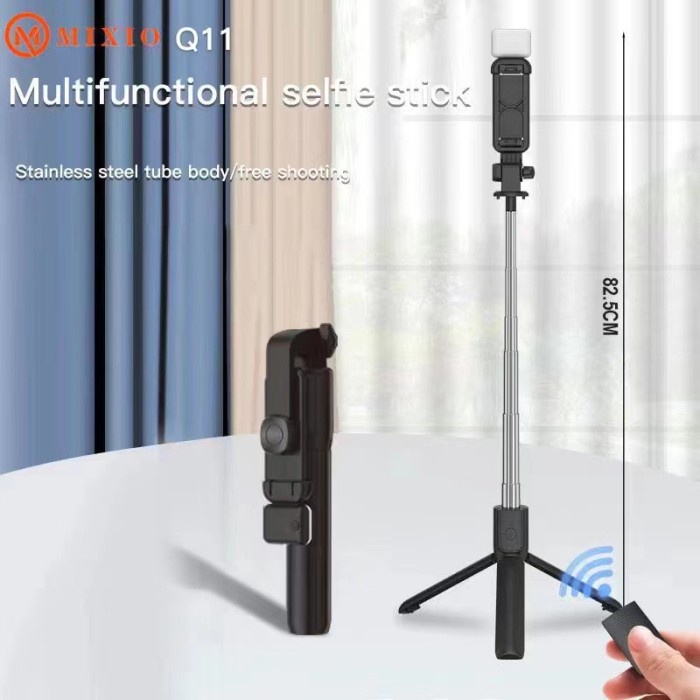 MIXIO - Q11 TRIPOD TONGSIS 3 in 1 / TONGSIS WIRELESS BLUETOOTH 360°