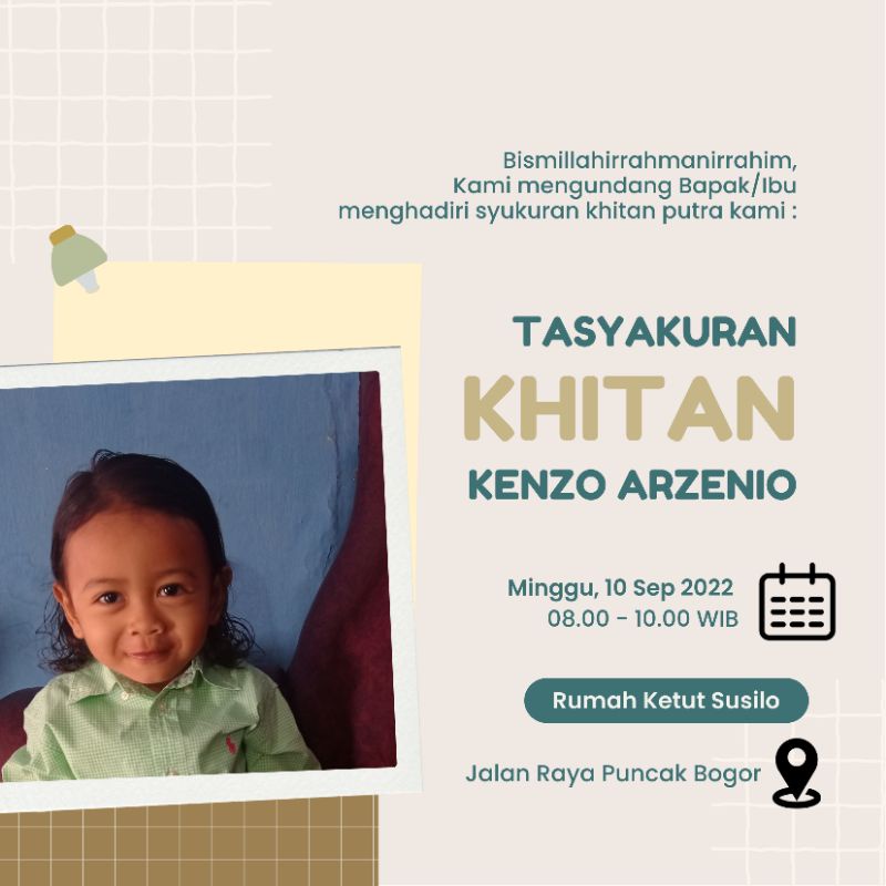 UNDANGAN DIGITAL KHITANAN ANAK #1