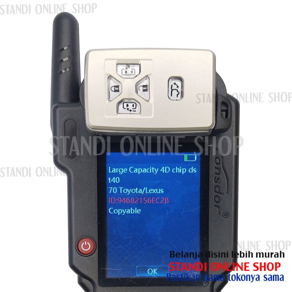 Remote Set Komplit Kunci Smartkey Toyota Alphard Vellfire B52EA