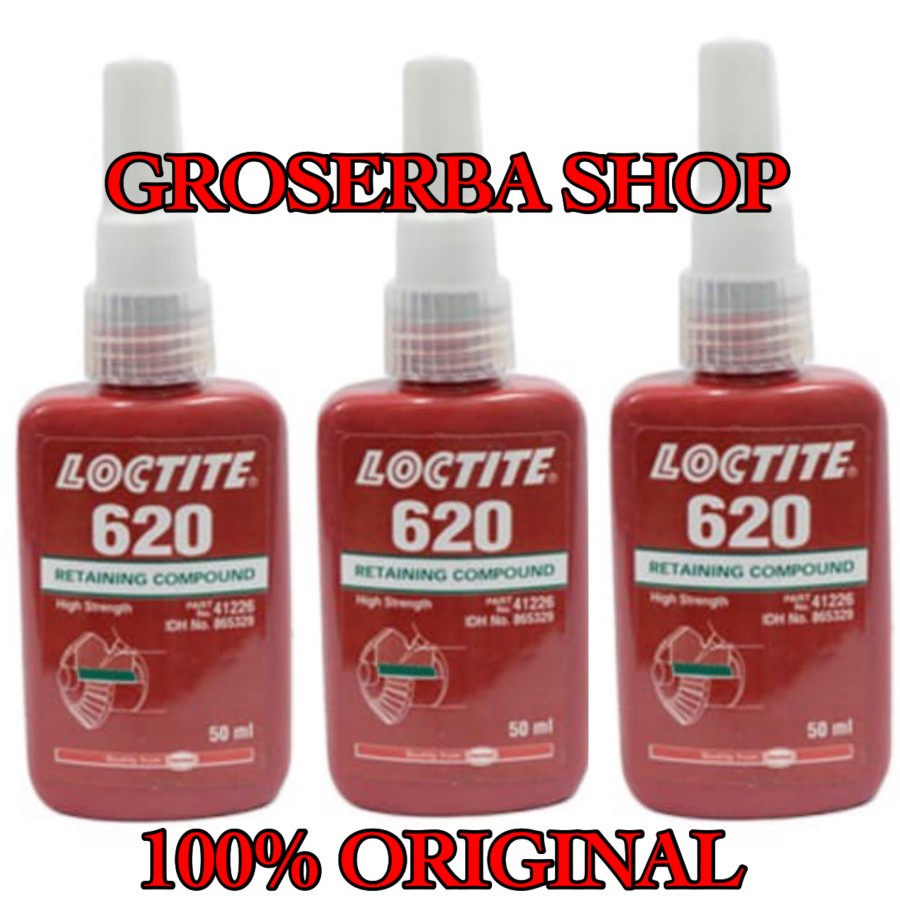 Jual LEM LOCTITE 620 50ML ORIGINAL LOCTITE RETAINING COMPOUND 620 50