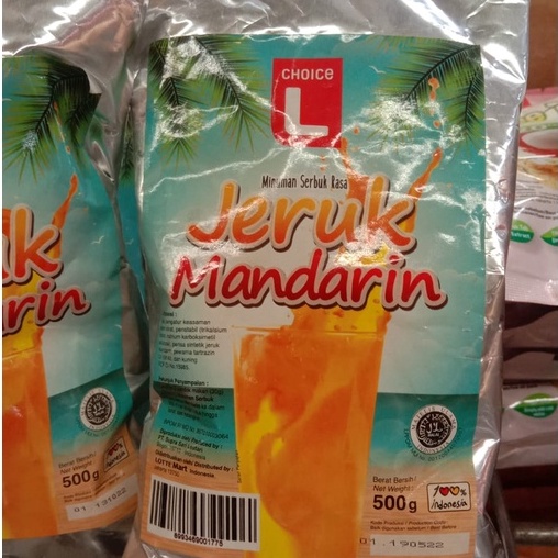 

Choice L Minuman Serbuk Rasa Jeruk Mandarin 500 gr