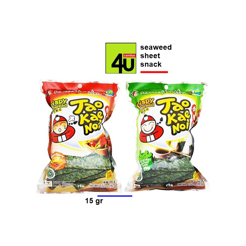 

Tao Kae Noi Crispy Seaweed - 15 gr Rumput Laut