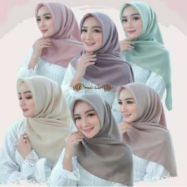 jilbab segi empat Bella  PREMIUM bukan neci