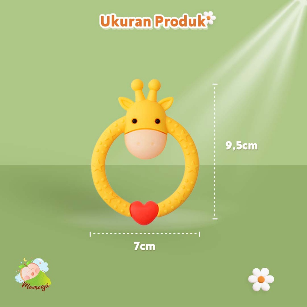 MOMOGII Teether Gigitan Bayi Bentuk Rusa