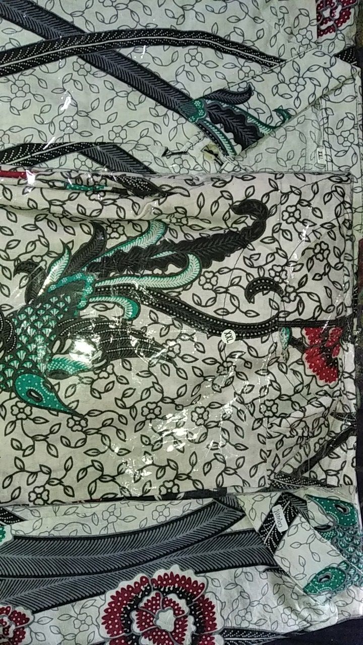 ( Couple Keluarga ) Batik Couple Keluarga Sania Ruffle Ori Ndoro Jowi Dnt - Bunga Ilalang Putih