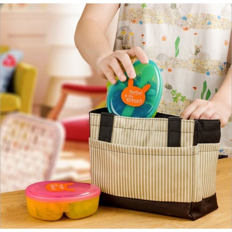 Kandila Feeding Bowl + Spoon Mangkok Bayi KDL022-4 + Sendok Bayi Set Mpasi Bayi Tempat Makan Traveling Bayi