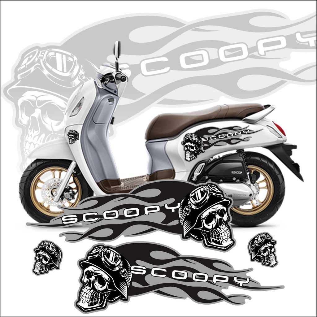 STRIPING VARIASI SCOOPY RIDER SCOOPY 2020 VARIASI STRIPING MOTOR SCOOPY SIMPLE