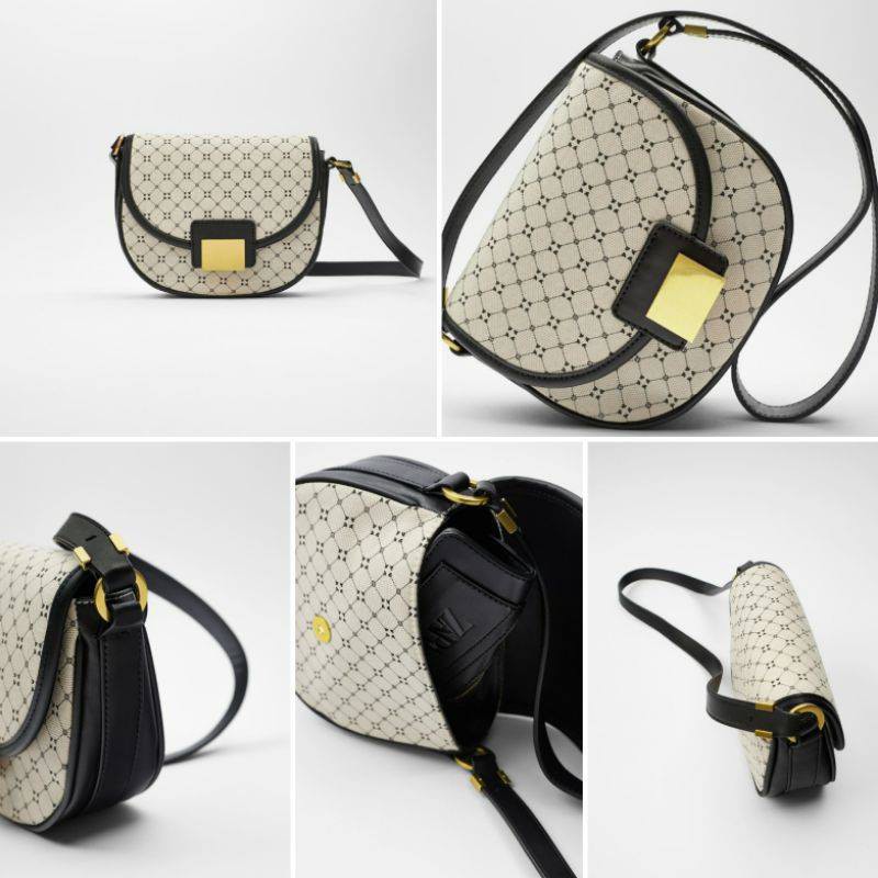 Zara Shoulder Rocker Bag tas selempang asli original