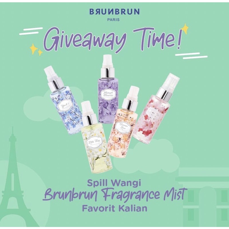 Brunbrun Paris Fragrance Mist Original Promo Body mist Parfum