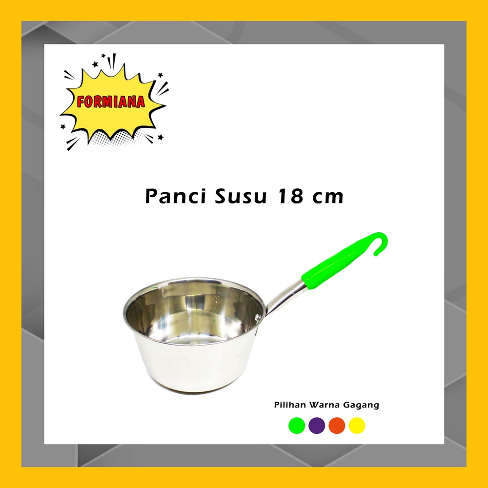 FM - Panci Rebus Air / Mie 18 Stainless Panci Gagang Warna / serbaguna