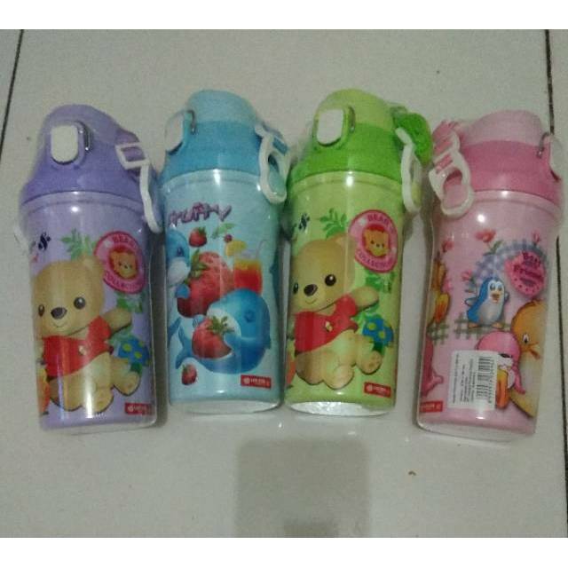Botol air minum anak sekolah model tali panjang/bottle minum lion star 500ml