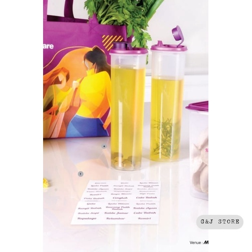 Cooking oil 1.1 L   wadah minyak 2 Pcs TUPPERWARE