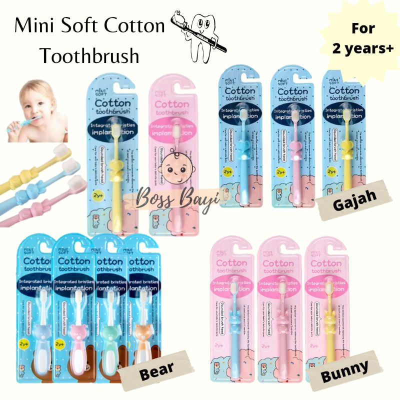 Mini Soft Cotton Toothbrush / Sikat Gigi Anak Bulu Lembut