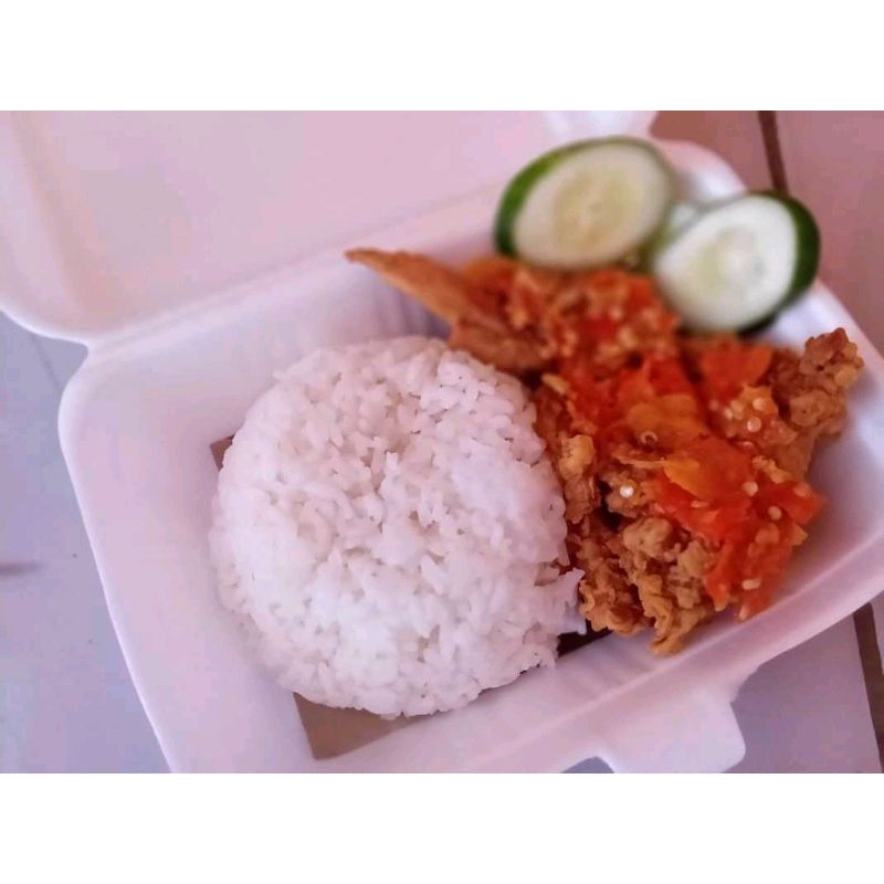 Jual Paket Hemat Nasi Box Ayam Geprek 10 000 Shopee Indonesia