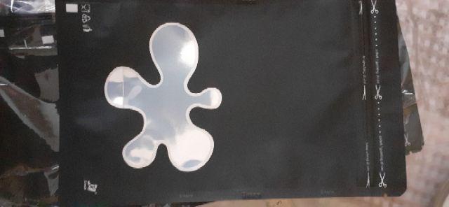 Standing Pouch Transmetz Window Kombinasi 14x23 Black Hitam White Putih 500z