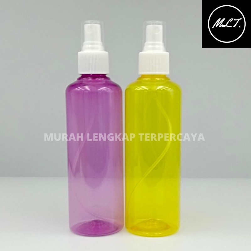 BOTOL SPRAY 250ML PET PLASTIK BR 250ML SPRAYER PINK KUNING BOTOL 250ML SPRAY