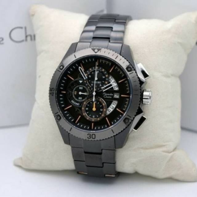 Jam Tangan Pria Alexandre Christie AC 6465 Full Black