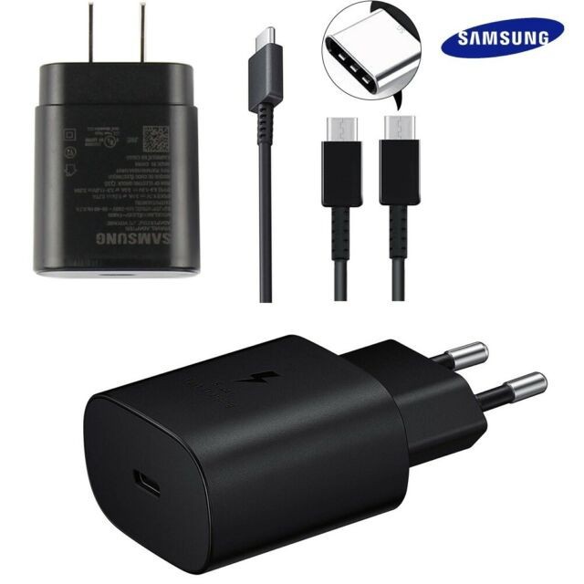 Fast Charging 25W Charger Samsung A70 A80 Type C Original