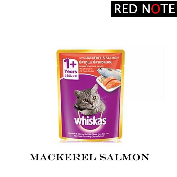 Whiskas Pouch Mackarel Salmon