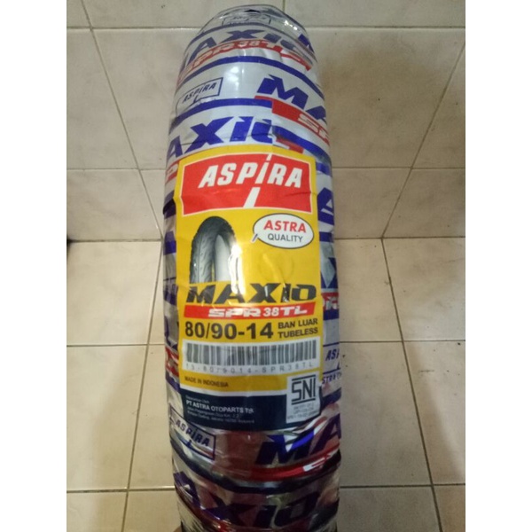 ban luar tubeless tubles aspira 80-90-14 80 90 14 spr38 spr 38 aspira maxio