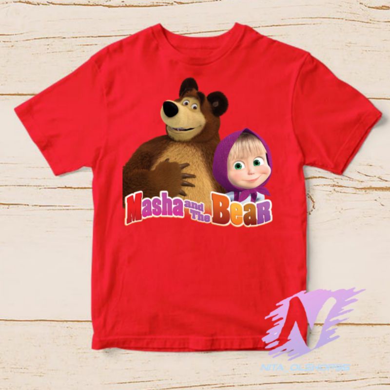 kaos anak marsa and the bear kaos masha