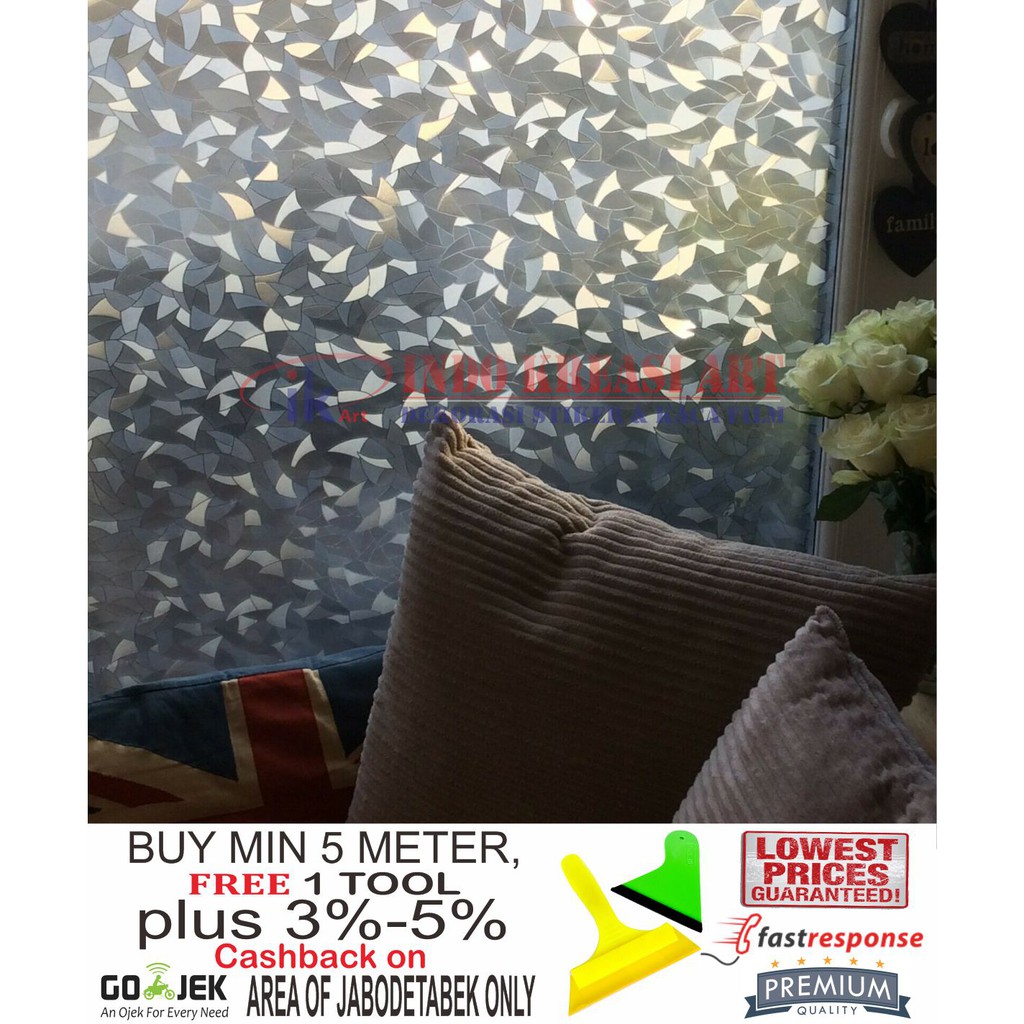 STIKER KACA STICKER KACA MOTIF ABSTRAK LIMITED 122 KACA FILM MOTIF PELAPIS KACA JENDELA