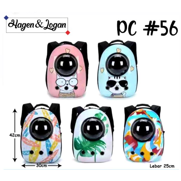 Tas Ransel Astronot Hewan Motif PC 56 Pet Cargo Kucing Anjing Kelinci