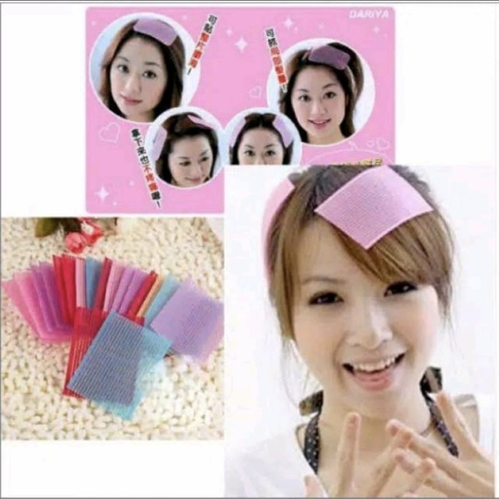 1 Lembar - Penahan Koyo Rambut Poni Tempelan Rambut Hair Stick Velcro