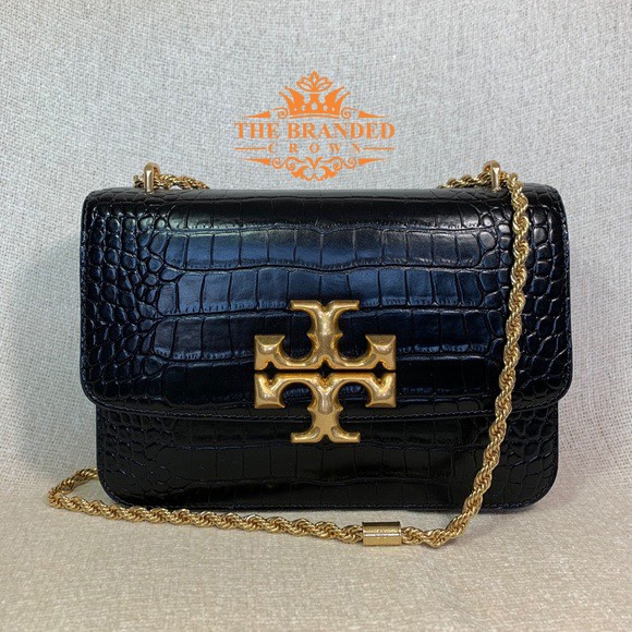 Tas Tory Burch Eleanor Quilted Croco