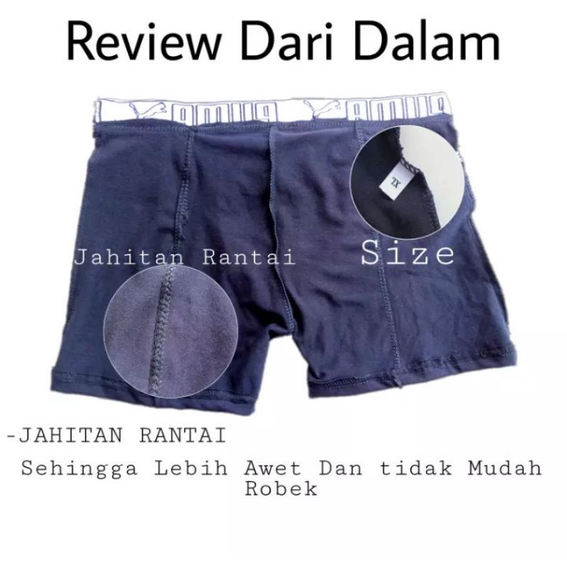 Celana dalam pria boxer 6 pcs random Premium